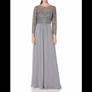 Decode Beaded Illusion Gown with Sequins